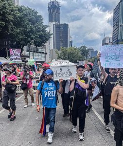Adam Khan at LGBTQ+ rally in Mexico-min