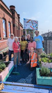 Volunteers working on Erdington Enterprise Hub